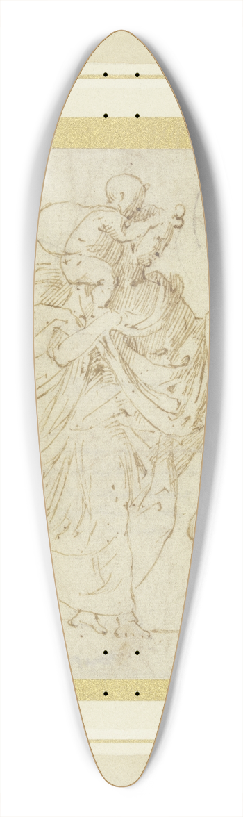 Fra Bartolomeo - Allegory of Charity 39.3 inch art pintail longboard deck