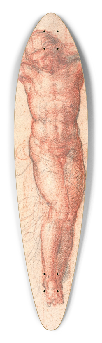 Fra Bartolomeo - The crucified Christ 39.3 inch art pintail longboard deck