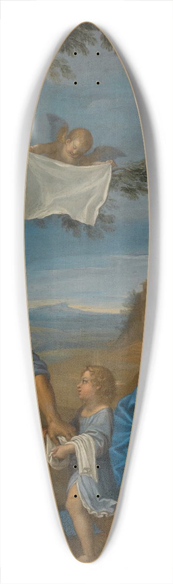 Francesco Albani - The Holy Family In A Landscape 39.3 inch art pintail longboard deck