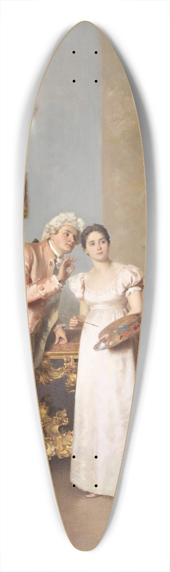 Francesco Beda - The art lesson 39.3 inch art pintail longboard deck