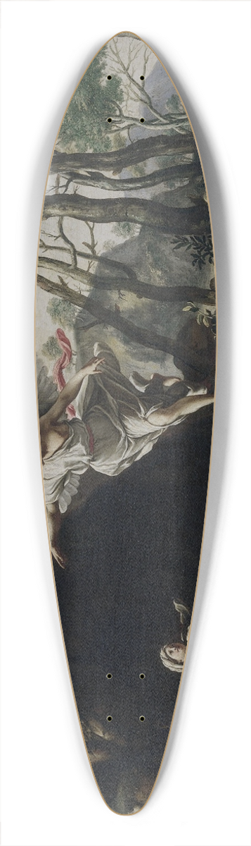 Francesco Cozza - Hagar and Ishmael in the Wilderness 39.3 inch art pintail longboard deck
