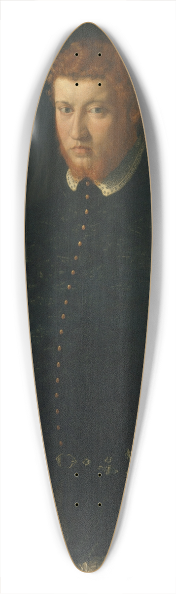 Francesco de' Rossi - Portrait of a Man 39.3 inch art pintail longboard deck