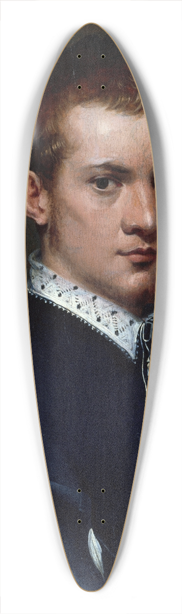 Francesco de' Rossi - Portrait of a Young Man 39.3 inch art pintail longboard deck