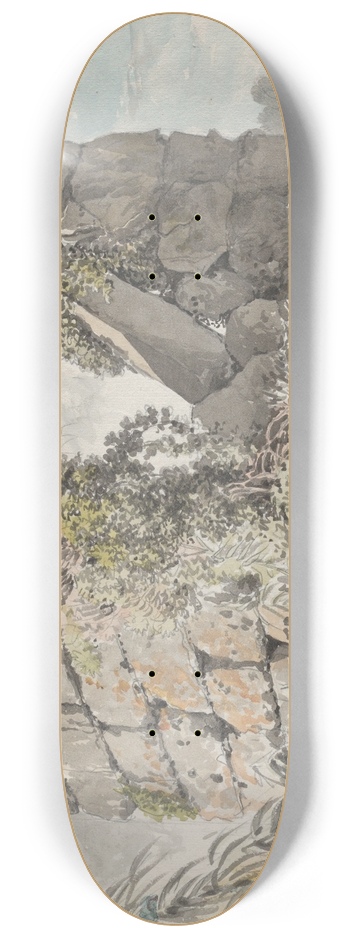 Carlo Labruzzi - Ruins on the Right of the Via Appia 8.25 inch art skate deck