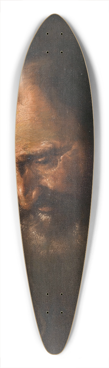 Francesco Fracanzano - Head Of A Bearded Man 39.3 inch art pintail longboard deck