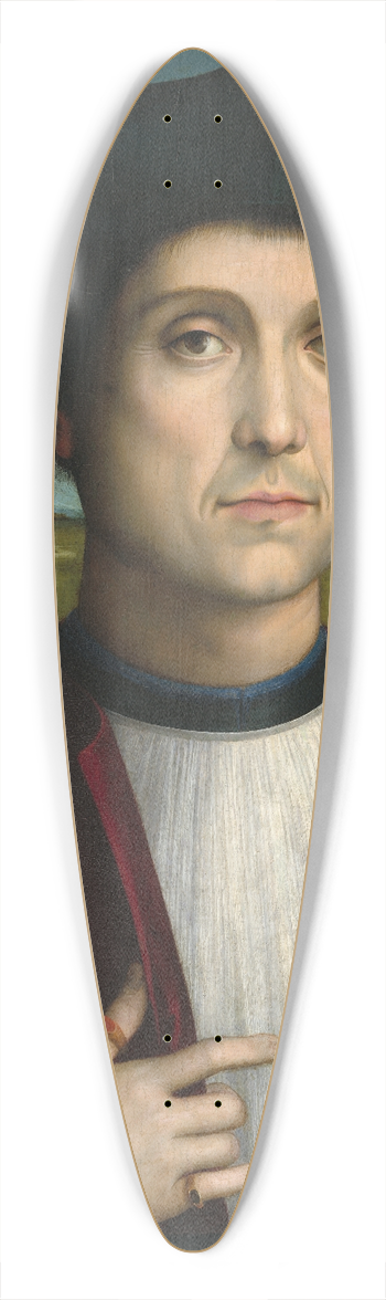 Francesco Francia - Bishop Altobello Averoldo 39.3 inch art pintail longboard deck