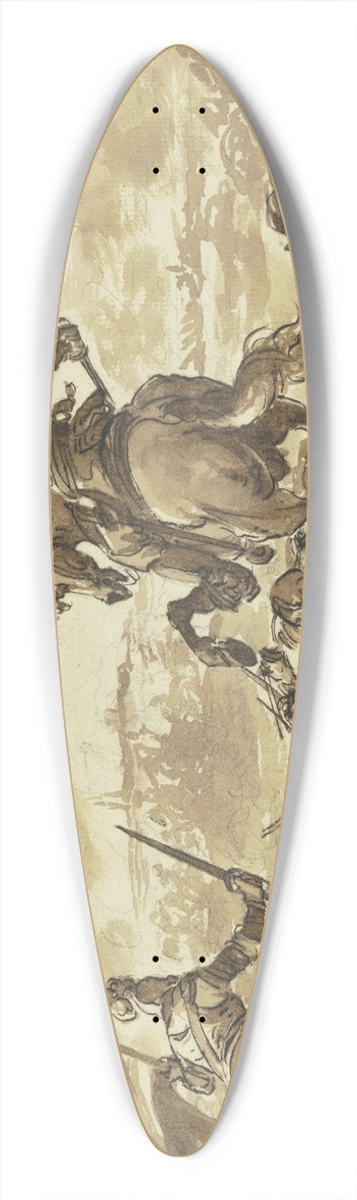 Francesco Giuseppe Casanova - Vorpostengefecht zwischen Reitern und Fusoldaten 39.3 inch art pintail longboard deck