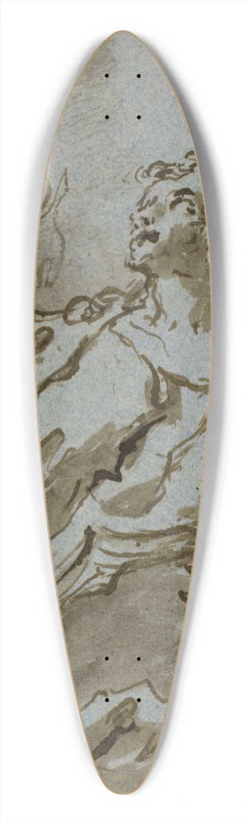 Francesco Guardi - Evangelisten Johannes 39.3 inch art pintail longboard deck