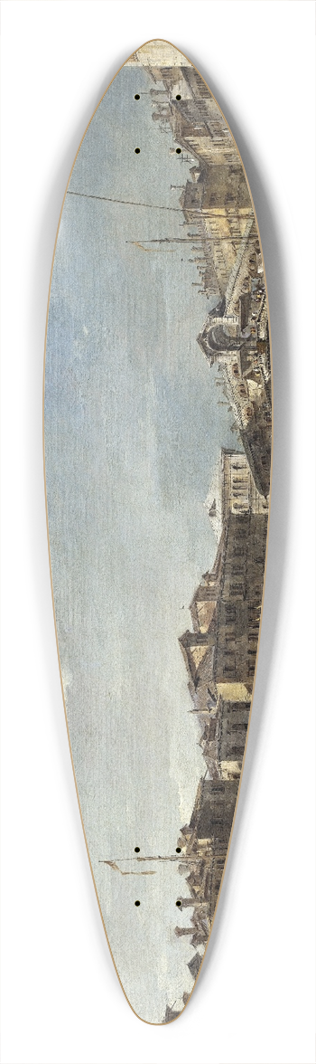 Francesco Guardi - Grand Canal with the Rialto Bridge,Venice 39.3 inch art pintail longboard deck