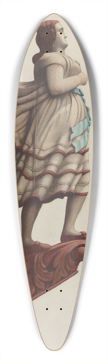 Frances Cohen - Figurehead 39.3 inch art pintail longboard deck