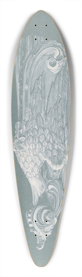 Frances Cohen - Figurehead  Eagle 39.3 inch art pintail longboard deck