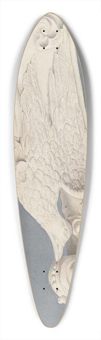 Frances Cohen - Figurehead  Eagle 39.3 inch art pintail longboard deck