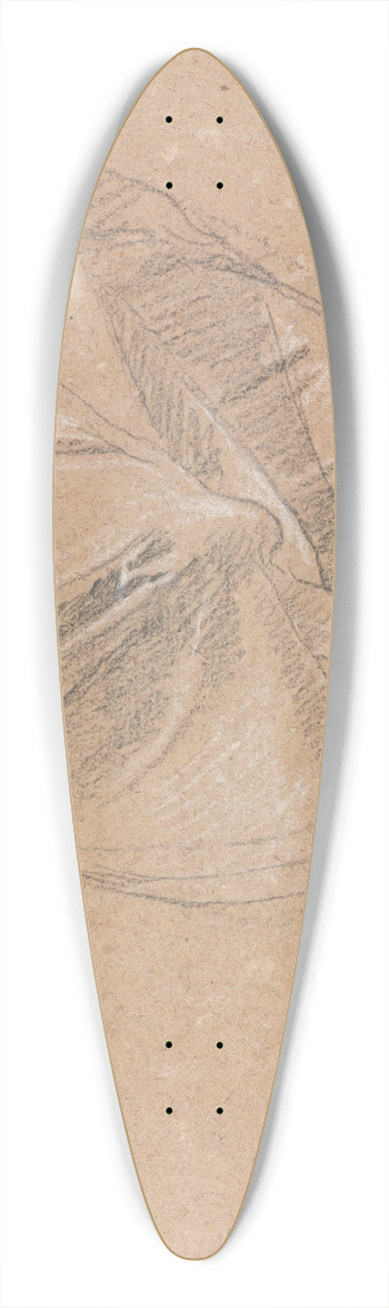 Francesco Lorenzi - Drapery study 39.3 inch art pintail longboard deck