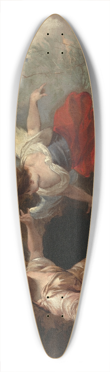 Francesco Maffei - Hagar and the Angel 39.3 inch art pintail longboard deck
