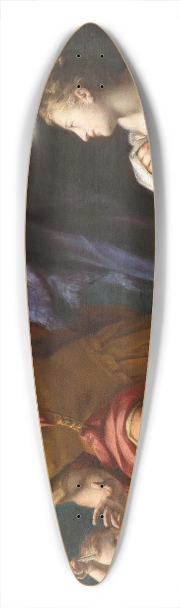 Francesco Mancini - Venus and Mars with Cupid 39.3 inch art pintail longboard deck