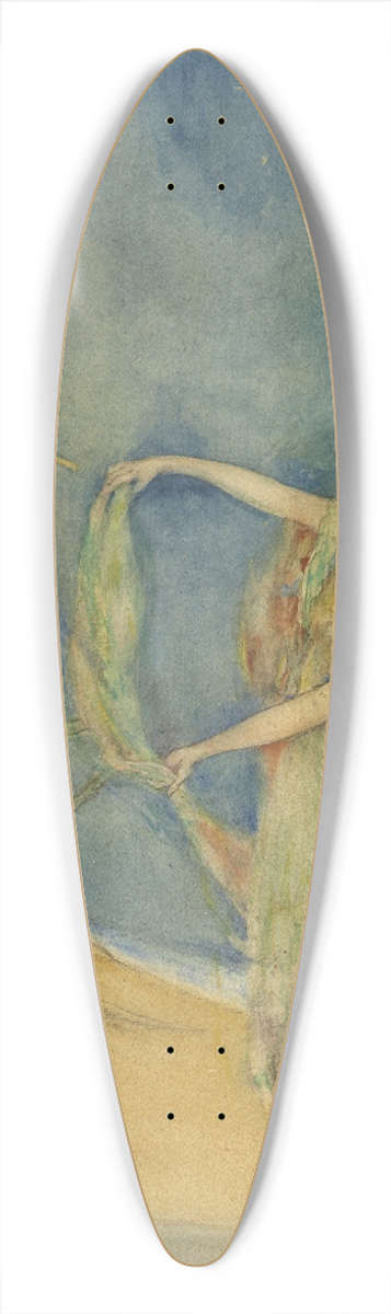 Frances Comstock - Fairy Dancing 39.3 inch art pintail longboard deck