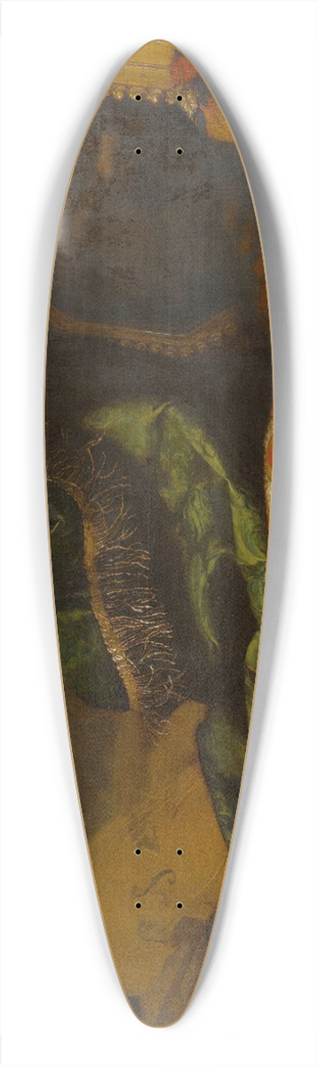 Francesco Noletti - Still life with carpets, a painting of a putto, and a violin 39.3 inch art pintail longboard deck
