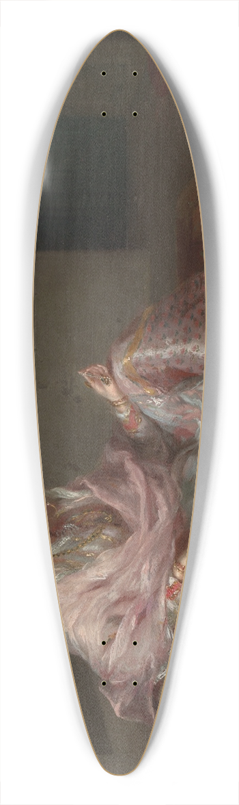 Francesco Renaldi - Muslim Lady Reclining 39.3 inch art pintail longboard deck