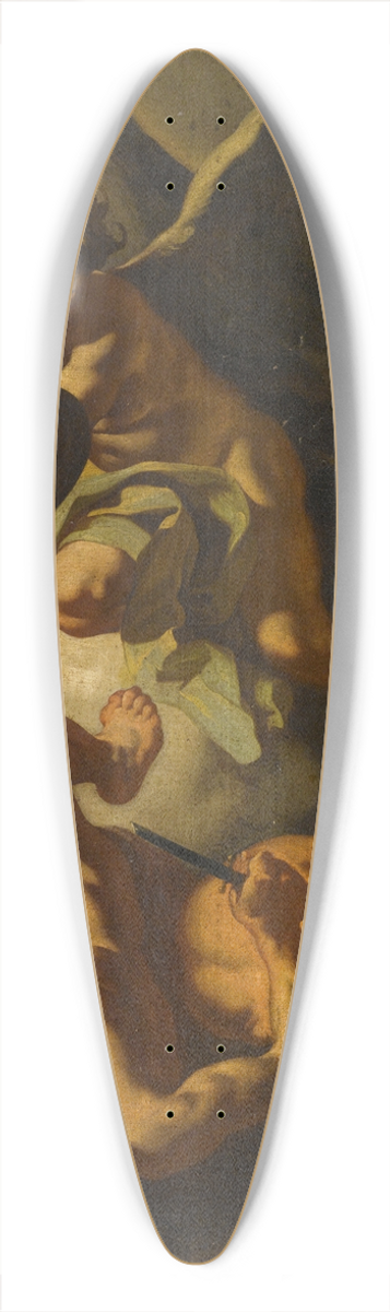 Francesco Solimena - Saint Michael expelling the Rebel Angels 39.3 inch art pintail longboard deck
