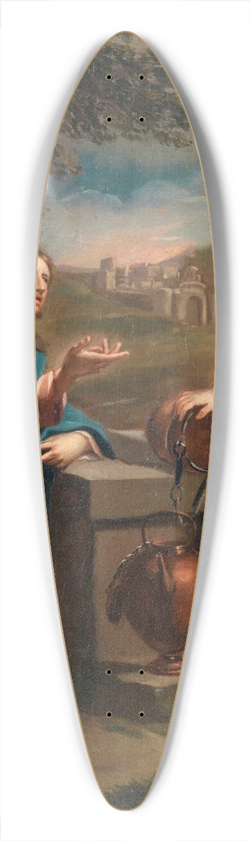 Francesco Trevisani - Christ and the Samaritan Woman at the Well 39.3 inch art pintail longboard deck
