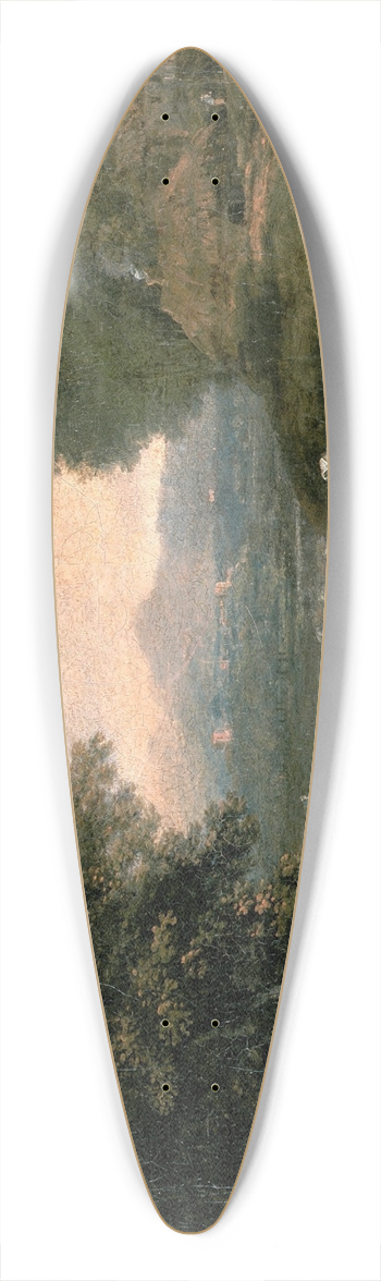 Francesco Zuccarelli - Landscape 39.3 inch art pintail longboard deck
