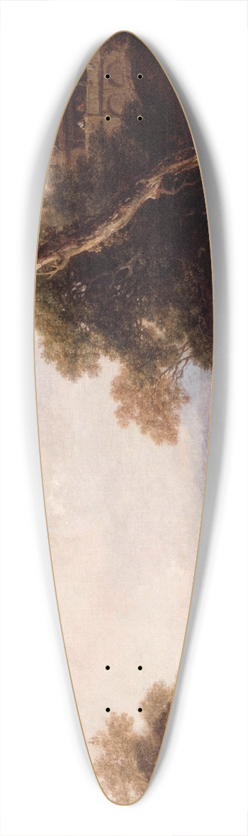 Francesco Zuccarelli - Landscape 39.3 inch art pintail longboard deck
