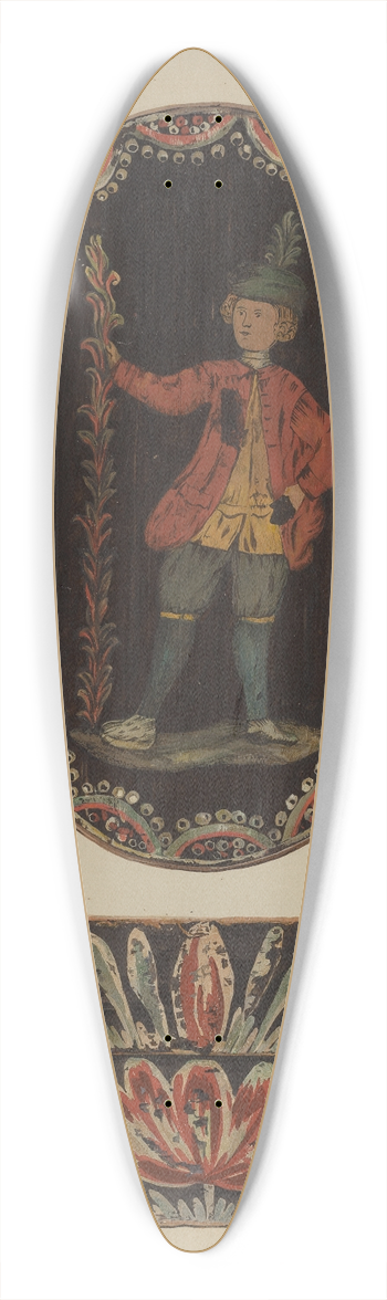 Frances Lichten - Pa. German Band Box 39.3 inch art pintail longboard deck