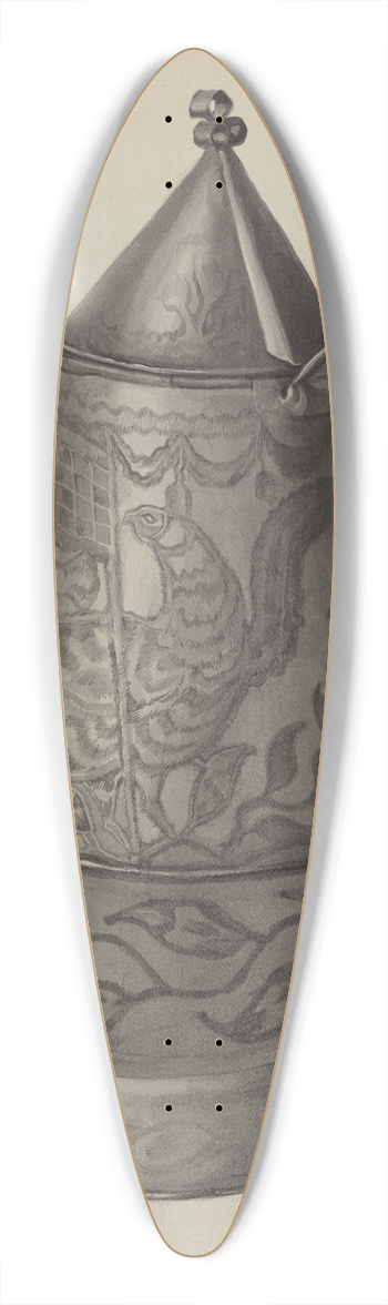 Frances Lichten - Pa. German Coffee Pot 39.3 inch art pintail longboard deck