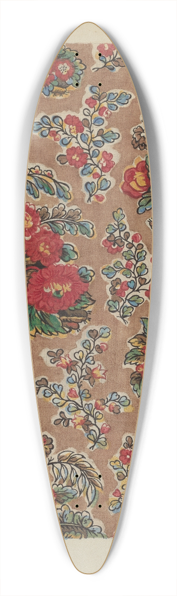 Frances Lichten - Patchwork Bedspread 39.3 inch art pintail longboard deck