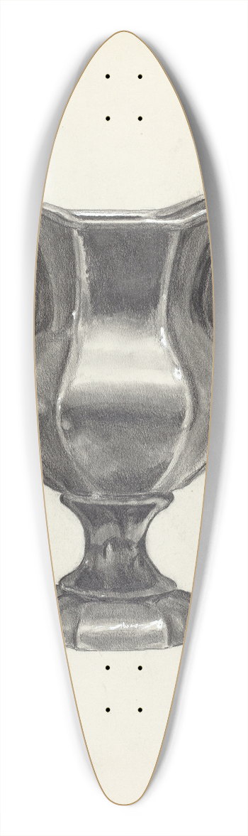 Francis Borelli - Pitcher 39.3 inch art pintail longboard deck