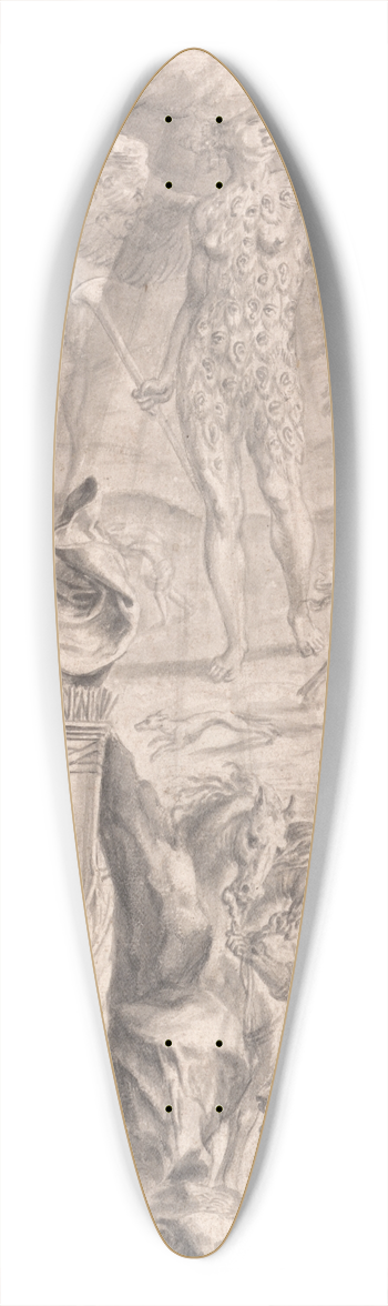 Francis Cleyn - Dido and Aeneas Sheltering in a Cave 39.3 inch art pintail longboard deck