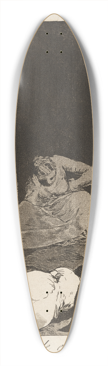 Francisco de Goya - Las rinde el Sueo. (Sleep overcomes them.) 39.3 inch art pintail longboard deck