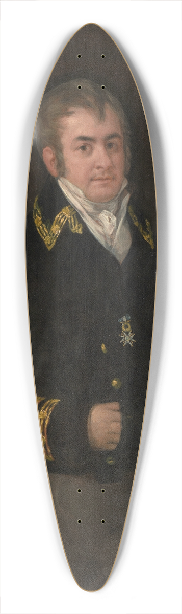 Francisco de Goya - Portrait of Don Juan Bautista de Goicoechea y Urrutia 39.3 inch art pintail longboard deck