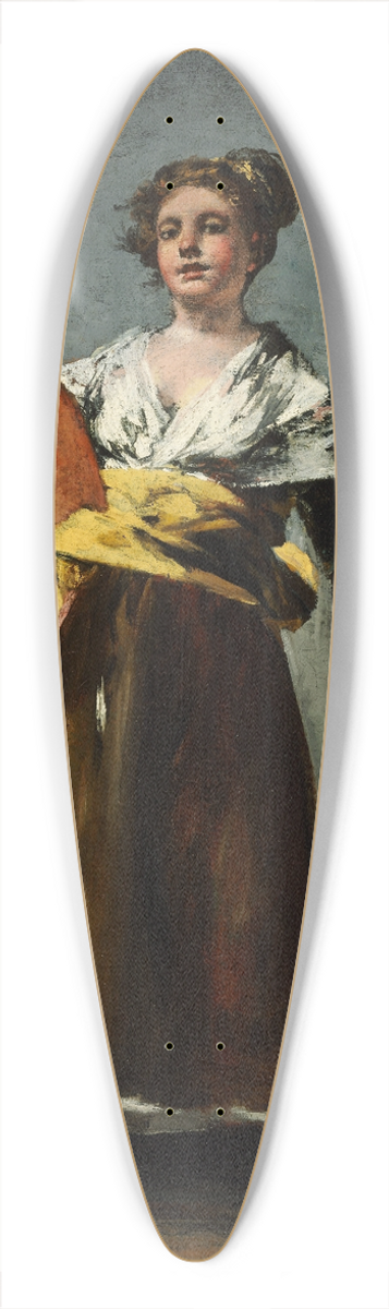 Francisco de Goya - The Water Carrier 39.3 inch art pintail longboard deck