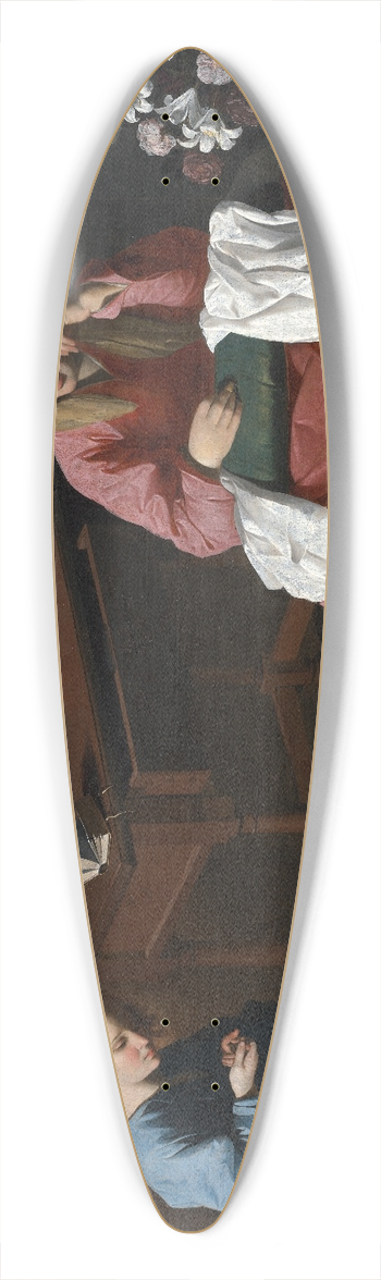 Francisco de Zurbarn - Christ and the Virgin in the House at Nazareth 39.3 inch art pintail longboard deck