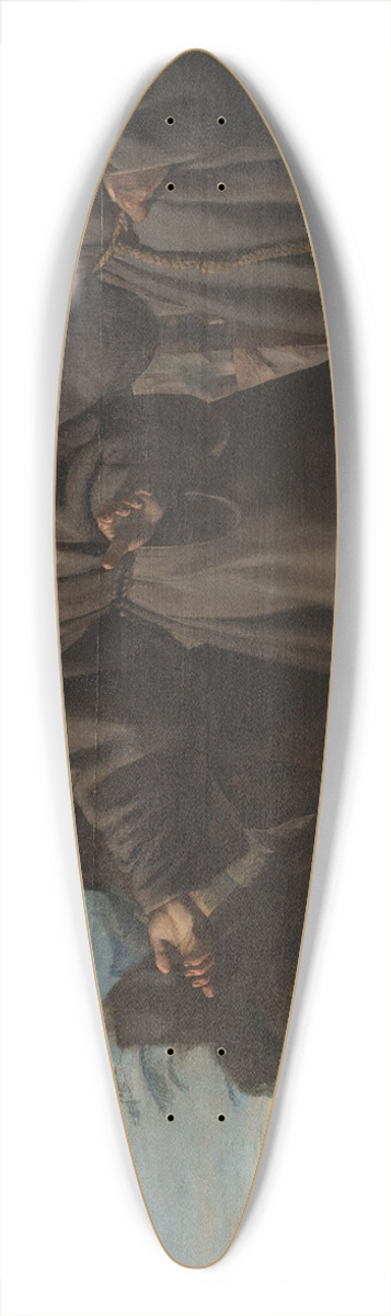 Francisco Herrera The Elder - St. Anthony Preaching to the Fishes 39.3 inch art pintail longboard deck