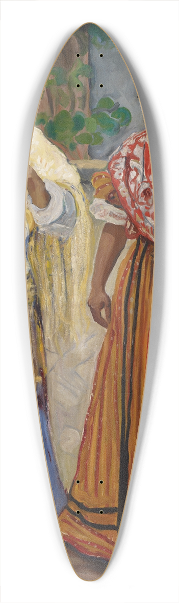 Francisco Iturrino - Two Gypsies 39.3 inch art pintail longboard deck