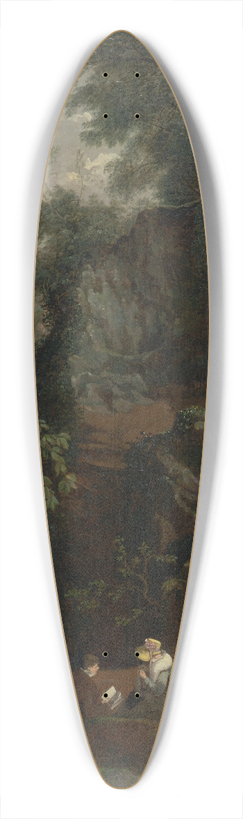 Francis Danby - Landscape near Clifton 39.3 inch art pintail longboard deck