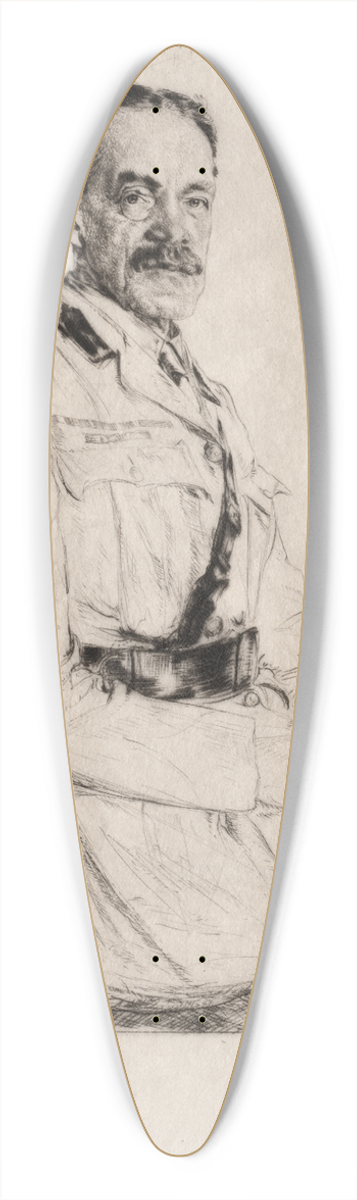 Francis Dodd - Major-General Sir John Edward Cooper 39.3 inch art pintail longboard deck