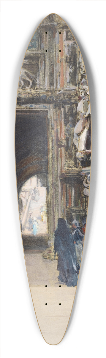 Francis Hopkinson Smith - Porta della Carta, Venice 39.3 inch art pintail longboard deck
