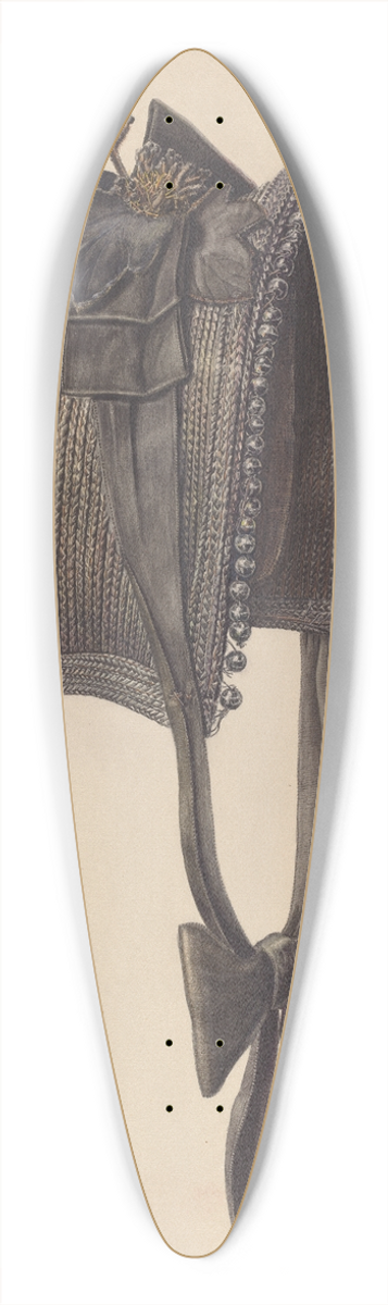 Francis Law Durand - Bonnet 39.3 inch art pintail longboard deck