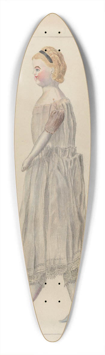 Francis Law Durand - Doll 39.3 inch art pintail longboard deck