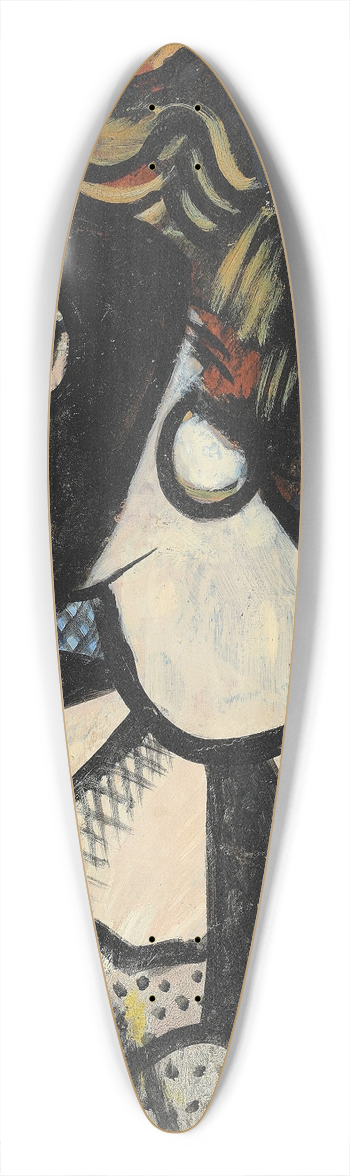 Francis Picabia - Femme au masque 39.3 inch art pintail longboard deck