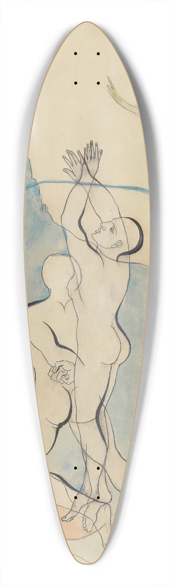 Francis Picabia - Paysage suisse 39.3 inch art pintail longboard deck