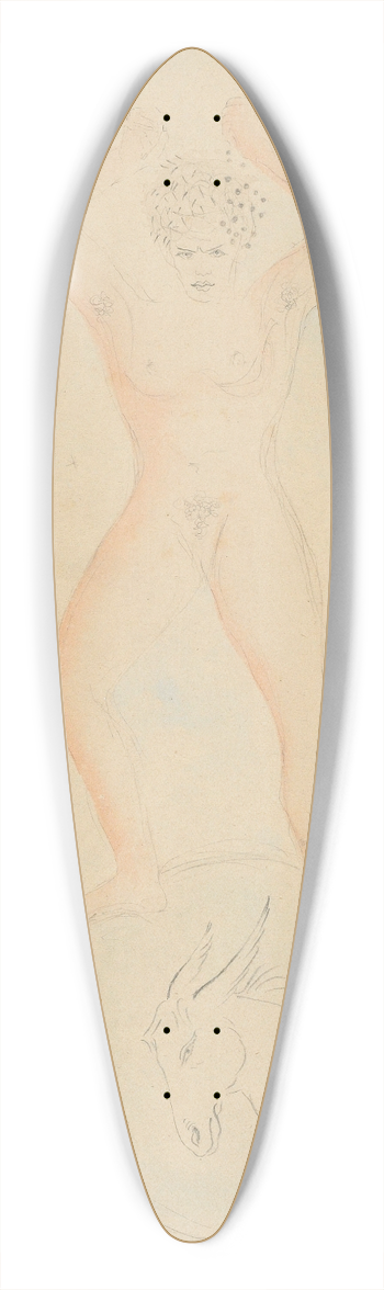 Francis Picabia - Sans titre 39.3 inch art pintail longboard deck
