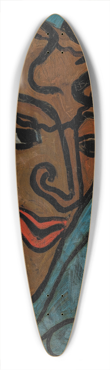 Francis Picabia - Tte de faune 39.3 inch art pintail longboard deck