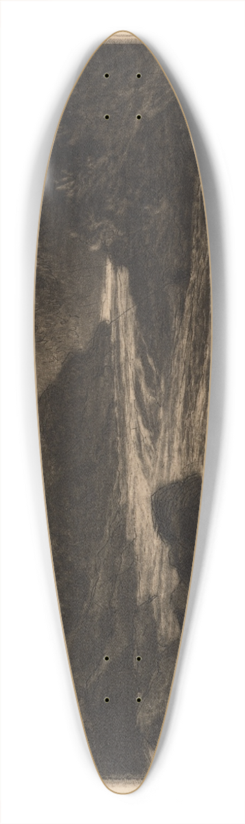 Francis Seymour Haden - A Salmon River, no. 2 39.3 inch art pintail longboard deck