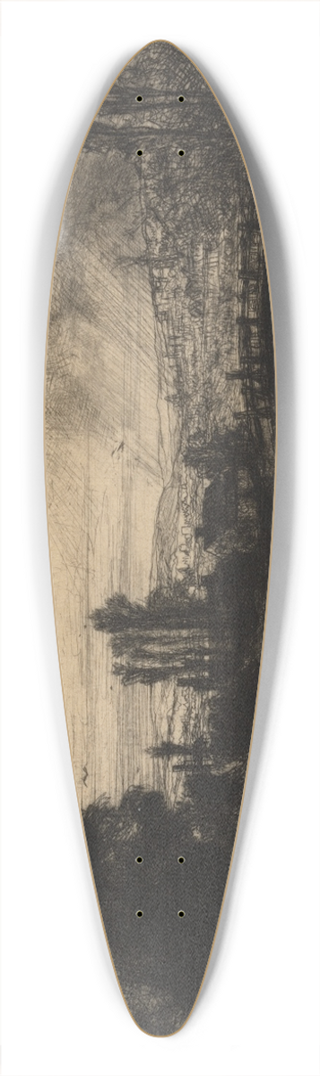 Francis Seymour Haden - On the Test 39.3 inch art pintail longboard deck