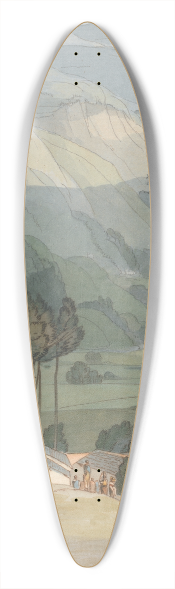 Francis Towne - Ambleside 39.3 inch art pintail longboard deck