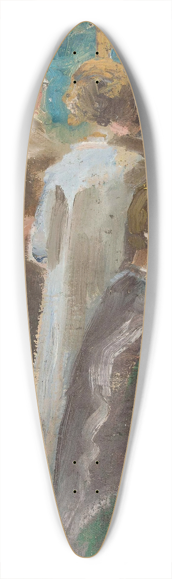 Franciszek Bartoszek - Figural scene 39.3 inch art pintail longboard deck